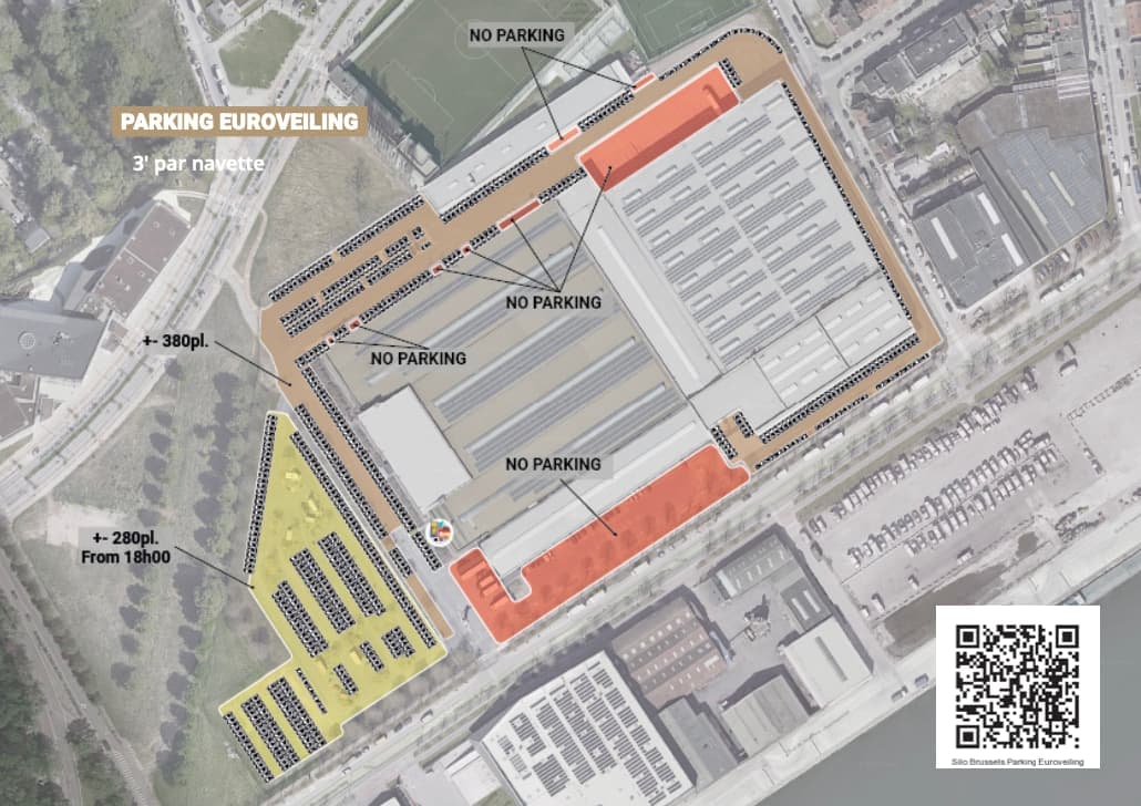 Euroveiling parking aerial view